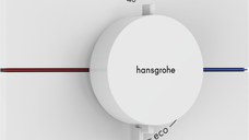 Baterie dus termostatata Hansgrohe ShowerSelect Comfort Q On/Off cu montaj incastrat  necesita corp ingropat  alb mat