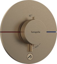 Baterie dus termostatata Hansgrohe ShowerSelect Comfort S cu montaj incastrat necesita corp ingropat bronz periat - 1