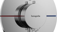 Baterie dus termostatata Hansgrohe ShowerSelect Comfort S cu montaj incastrat  necesita corp ingropat  crom