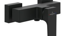 Baterie dus Villeroy & Boch Architectura Square negru mat