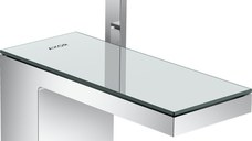 Baterie lavoar Axor MyEdition 70  ventil push-open  crom/sticla oglinda