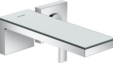 Baterie lavoar Axor MyEdition cu pipa 221mm  montaj incastrat  necesita corp ingropat  crom/sticla oglinda