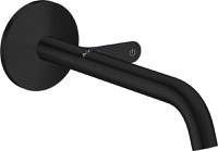 Baterie lavoar Axor ONE Select cu pipa 220mm  montaj incastrat  necesita corp ingropat  negru mat - 1