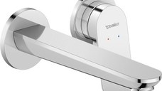 Baterie lavoar Duravit Wave din 2 elemente  de perete  necesita corp ingropat  crom