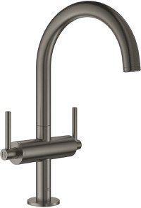 Baterie lavoar Grohe Atrio L cu dubla comanda  brushed hard graphite - 1