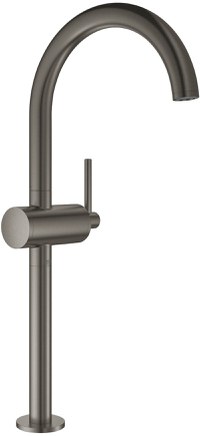 Baterie lavoar Grohe Atrio XL  pentru lavoare tip bol  ventil click-clack  brushed hard graphite - 1