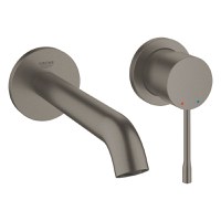 Baterie lavoar Grohe Essence M din 2 elemente  de perete  necesita corp ingropat  brushed hard graphite - 1