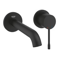 Baterie lavoar Grohe Essence M din 2 elemente  de perete  necesita corp ingropat  phantom black - 1