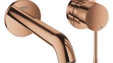 Baterie lavoar Grohe Essence M din 2 elemente  de perete  necesita corp ingropat  warm sunset