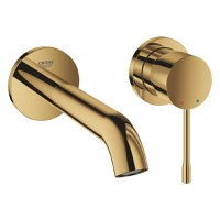 Baterie lavoar Grohe Essence New M din 2 elemente  de perete  montaj incastrat  necesita corp ingropat  cool sunrise - 1