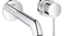 Baterie lavoar Grohe Essence New M din 2 elemente  de perete  montaj incastrat  necesita corp ingropat