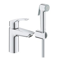 Baterie lavoar Grohe Eurosmart S cu set dus igiena intima  crom - 1