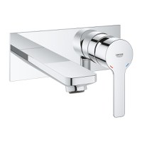 Baterie lavoar Grohe Lineare de perete  montaj incastrat  necesita corp ingropat  crom - 1