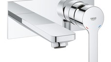 Baterie lavoar Grohe Lineare de perete  montaj incastrat  necesita corp ingropat  crom