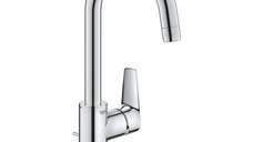 Baterie lavoar Grohe Start Edge L cu pipa pivotanta  ventil pop-up  crom