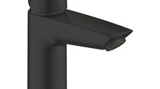 Baterie lavoar Grohe Start S  ventil click-clack  cartus SilkMove 28mm  matt black