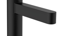 Baterie lavoar Hansgrohe Finoris 110  ventil push-open  negru mat