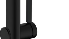 Baterie lavoar Hansgrohe Finoris 230 cu pipa rotativa  ventil push-open  negru mat