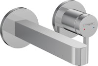 Baterie lavoar Hansgrohe Finoris cu pipa 168mm  montaj incastrat  necesita corp ingropat  crom - 1
