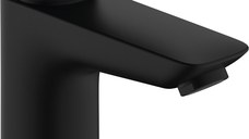 Baterie lavoar Hansgrohe Logis 100  ventil push-open  negru mat