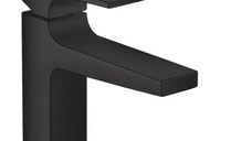Baterie lavoar Hansgrohe Metropol 110  ventil push-open  negru mat