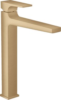 Baterie lavoar Hansgrohe Metropol 260  ventil push-open  pentru lavoar tip bol  bronz periat - 1