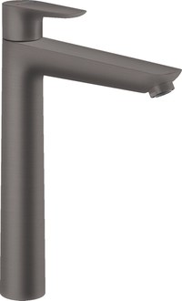 Baterie lavoar Hansgrohe Talis E 240  ventil pop-up  pentru lavoar tip bol  negru periat - 1