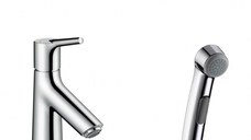 Baterie lavoar Hansgrohe Talis S cu dus tip bideu pentru igiena intima  ventil push-open