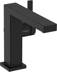 Baterie lavoar Hansgrohe Tecturis E 110 Fine  CoolStart  ventil click-clack  negru mat - 1