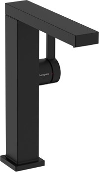 Baterie lavoar Hansgrohe Tecturis E 210 Fine  pipa pivotanta  CoolStart  ventil click-clack  negru mat - 1