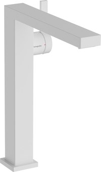 Baterie lavoar Hansgrohe Tecturis E 240 Fine pentru lavoare tip bol  CoolStart  ventil click-clack  alb mat - 1