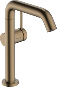 Baterie lavoar Hansgrohe Tecturis S 210 Fine  pipa pivotanta  CoolStart  ventil click-clack  bronz periat - 1