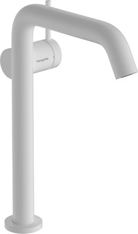 Baterie lavoar Hansgrohe Tecturis S 240 Fine pentru lavoare tip bol  CoolStart  ventil click-clack  alb mat - 1