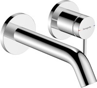 Baterie lavoar Hansgrohe Tecturis S cu pipa 165mm  montaj incastrat  necesita corp ingropat  crom - 1