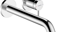 Baterie lavoar Hansgrohe Tecturis S cu pipa 225mm  montaj incastrat  necesita corp ingropat  crom