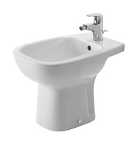 Bideu pe pardoseala Duravit D-Code  alb - 1