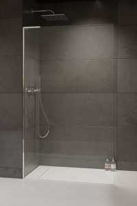 Cabina de dus tip Walk-in Radaway MODO SL II 100 cm  orientare stanga  profil crom lucios - 1