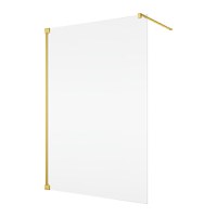 Cabina de dus Walk-In Ronal (SanSwiss) Cadura CAT4 80cm  sticla AquaPerle 6mm  profil auriu - 1