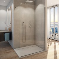 Cabina de dus Walk-In Ronal (SanSwiss) Easy STR4P 110cm  sticla securizata 8mm - 1