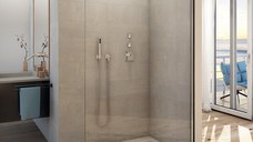 Cabina de dus Walk-In Ronal (SanSwiss) Easy STR4P 90cm  sticla securizata 8mm