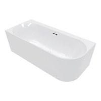 Cada asimetrica freestanding Villeroy & Boch Loop & Friends 170x75cm  montare la perete  orientare stanga  Alb Alpin - 1