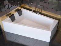 Cada baie asimetrica Besco Intima Duo 170x125cm  acril  orientare stanga - 1