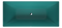 Cada freestanding Duravit Vitrium 185x85 cm  cu set scurgere inclus  turcoaz mat - 1