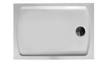 Cadita de dus dreptunghiulara Huppe StreamLine acril  80x120cm slim
