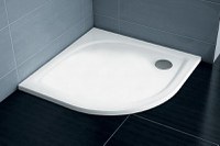 Cadita de dus semirotunda Ravak Elipso Pro Flat 80x80cm  alb - 1