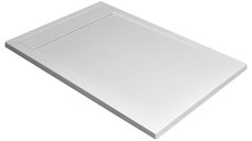 Cadita dus dreptunghiulara slim Radaway Teos F 100x80x4cm  marmura  alb