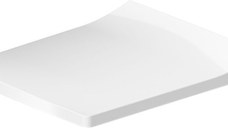 Capac wc Duravit Viu Compact cu inchidere lenta  alb