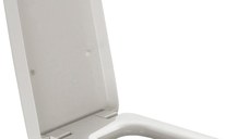 Capac WC Laufen Il Bagno Alessi One Square cu inchidere lenta  alb