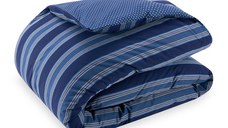 Cearceaf pentru pilota Tommy Hilfiger Denimwear Stripes 240x220cm  Blue