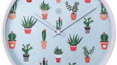 Ceas de perete NeXtime Cactus 30cm  verde